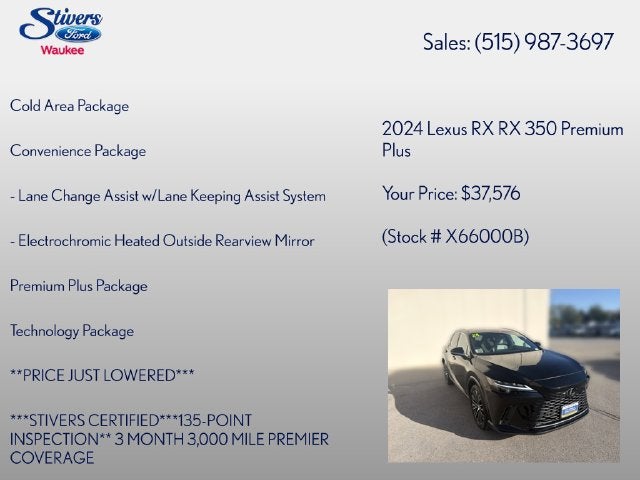 2024 Lexus RX 350 Premium Plus