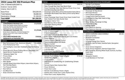 2024 Lexus RX 350 Premium Plus