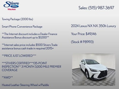 2024 Lexus NX 350h Luxury