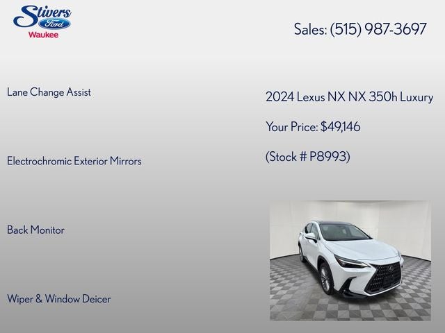 2024 Lexus NX 350h Luxury