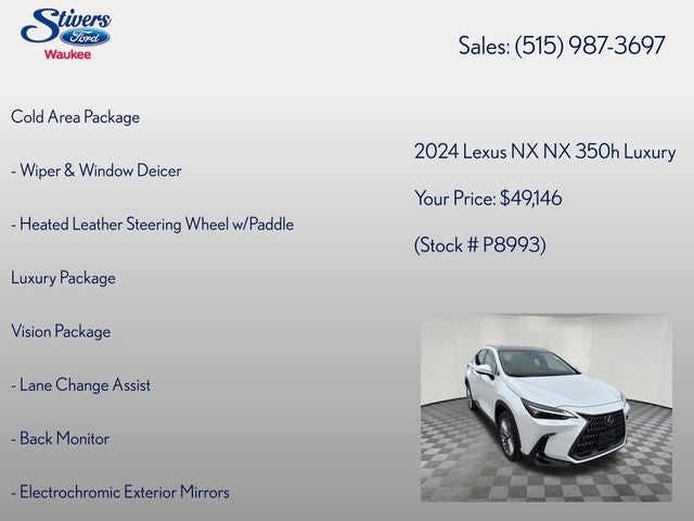 2024 Lexus NX 350h Luxury