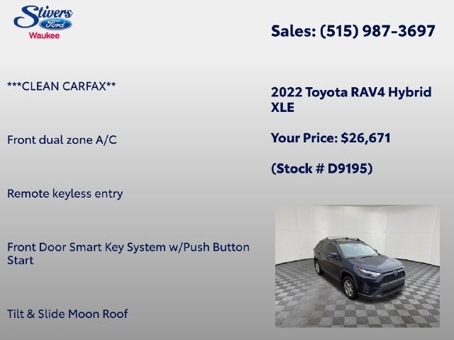 2022 Toyota RAV4 Hybrid XLE