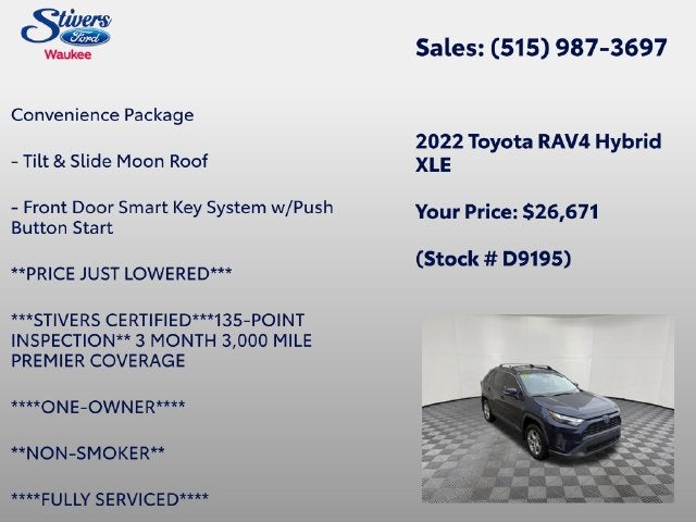 2022 Toyota RAV4 Hybrid XLE