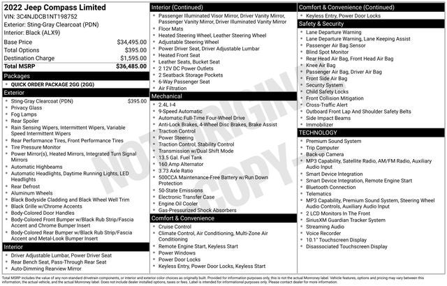 2022 Jeep Compass Limited