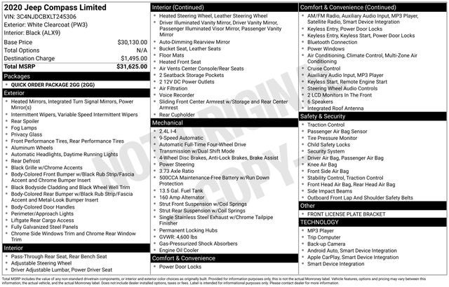 2020 Jeep Compass Limited