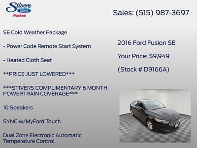 2016 Ford Fusion SE