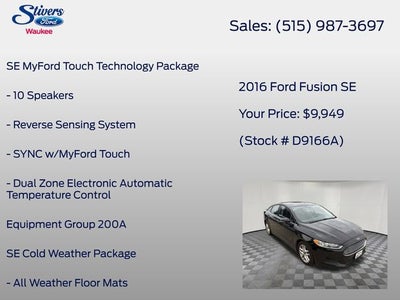 2016 Ford Fusion SE