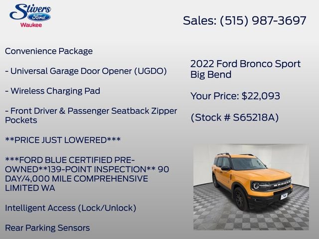 2022 Ford Bronco Sport Big Bend
