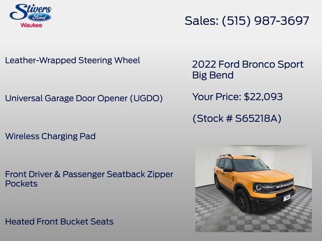 2022 Ford Bronco Sport Big Bend
