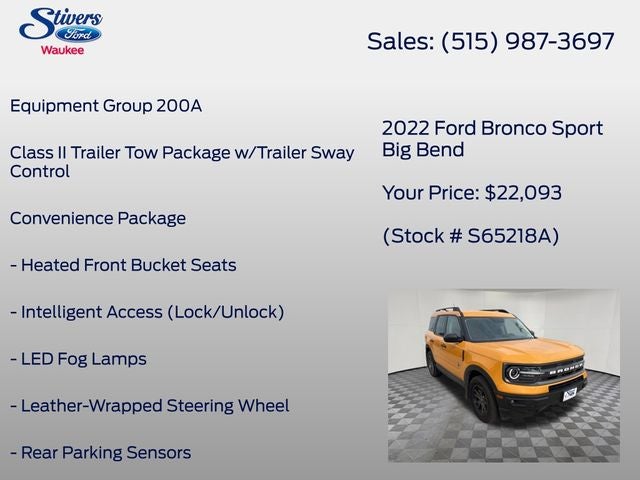 2022 Ford Bronco Sport Big Bend