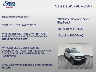 2024 Ford Bronco Sport Big Bend