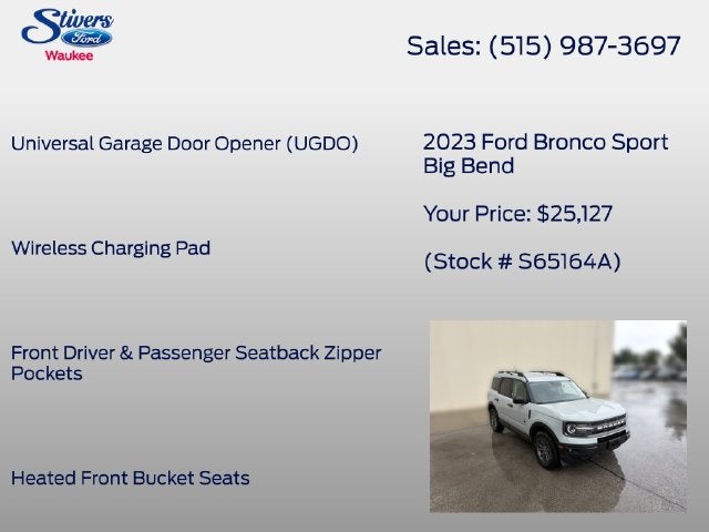 2023 Ford Bronco Sport Big Bend