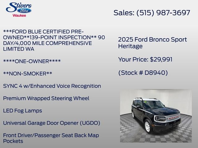 2025 Ford Bronco Sport Heritage