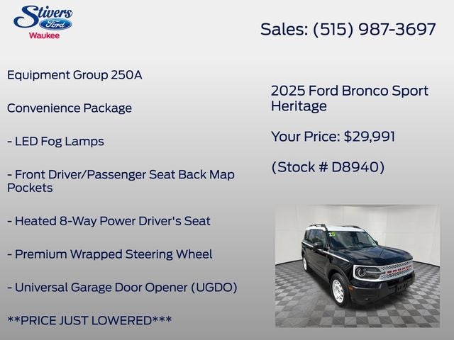 2025 Ford Bronco Sport Heritage