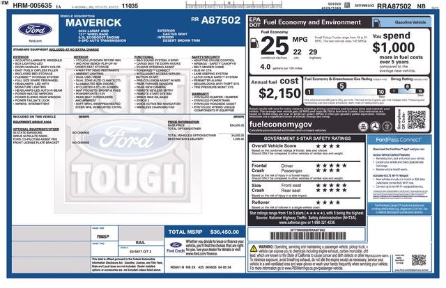 2024 Ford Maverick Lariat