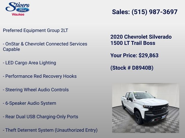 2020 Chevrolet Silverado 1500 LT Trail Boss
