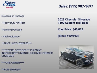 2023 Chevrolet Silverado 1500 Custom Trail Boss