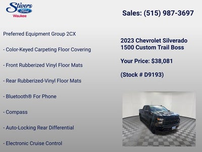 2023 Chevrolet Silverado 1500 Custom Trail Boss