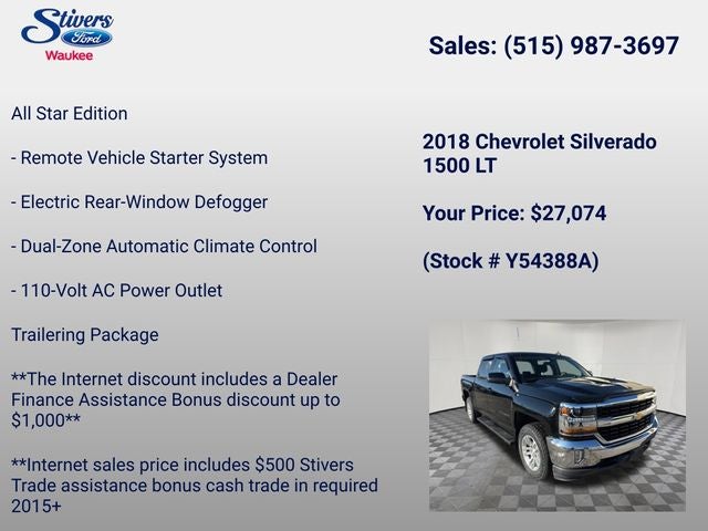 2018 Chevrolet Silverado 1500 LT LT1