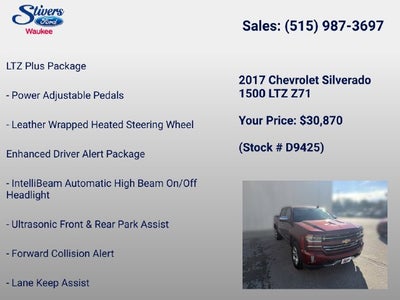 2017 Chevrolet Silverado 1500 LTZ 2LZ