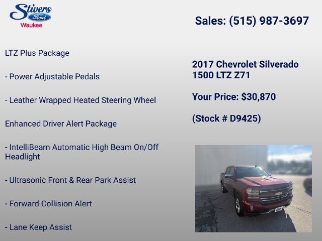2017 Chevrolet Silverado 1500 LTZ 2LZ