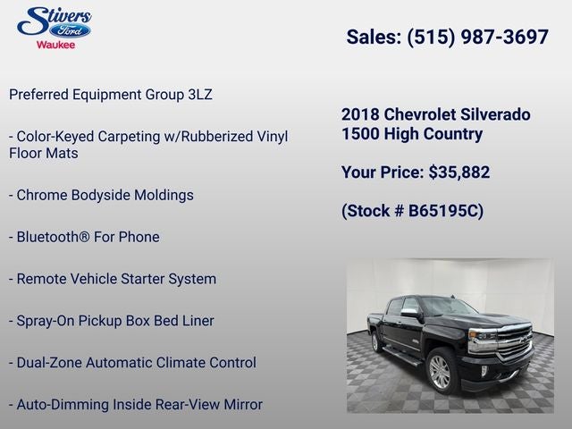 2018 Chevrolet Silverado 1500 High Country