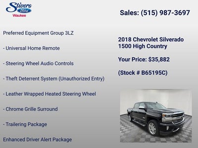2018 Chevrolet Silverado 1500 High Country