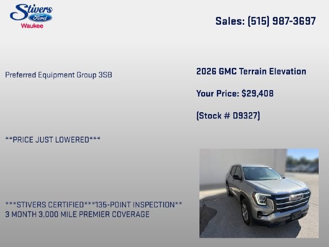 2026 GMC Terrain Elevation