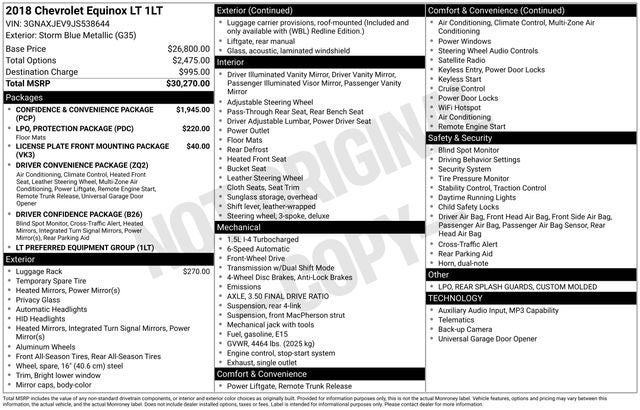 2018 Chevrolet Equinox LT
