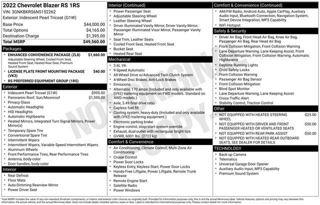 2022 Chevrolet Blazer RS