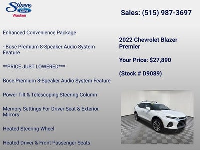 2022 Chevrolet Blazer Premier