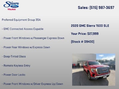 2020 GMC Sierra 1500 SLE