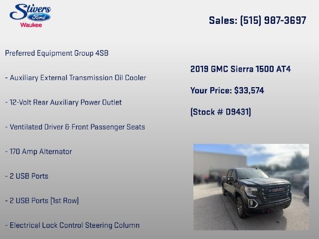 2019 GMC Sierra 1500 AT4