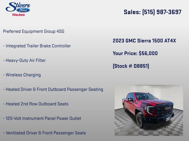 2023 GMC Sierra 1500 AT4X