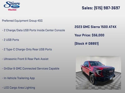 2023 GMC Sierra 1500 AT4X