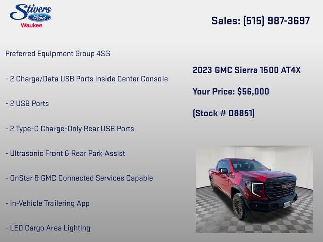2023 GMC Sierra 1500 AT4X