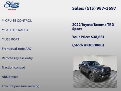 2022 Toyota Tacoma TRD Sport V6