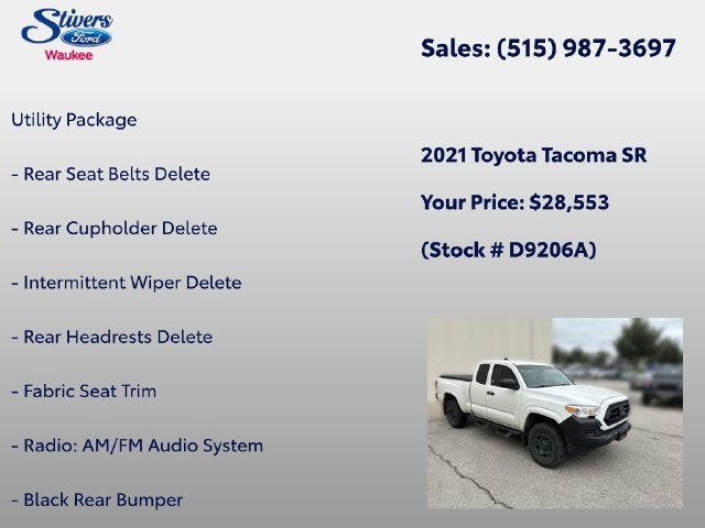2021 Toyota Tacoma SR
