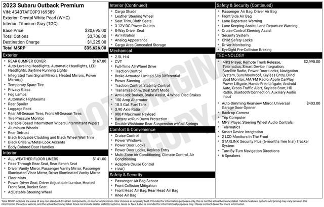 2023 Subaru Outback Premium