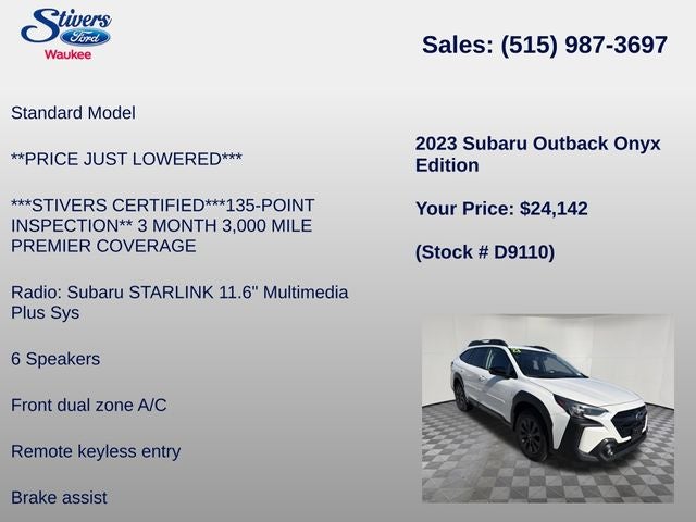 2023 Subaru Outback Onyx Edition