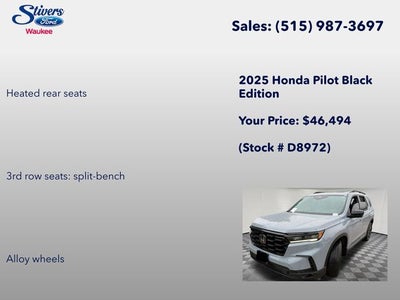 2025 Honda Pilot Black Edition