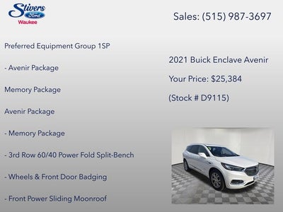 2021 Buick Enclave Avenir