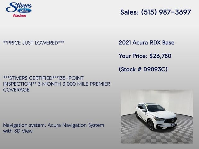 2021 Acura RDX A-Spec Package SH-AWD
