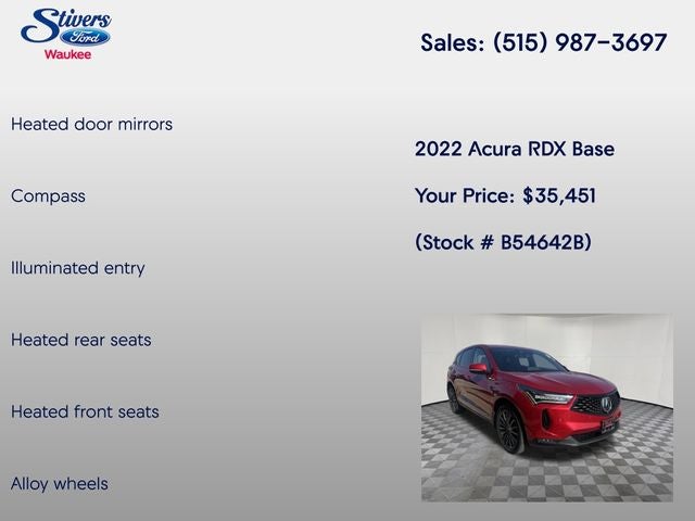 2022 Acura RDX A-Spec Advance Package SH-AWD