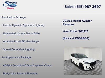 2025 Lincoln Aviator Reserve Premium