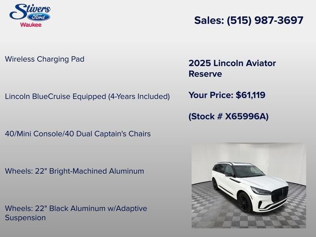 2025 Lincoln Aviator Reserve Premium