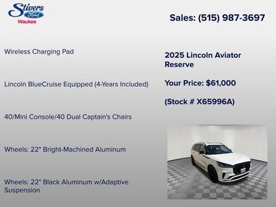 2025 Lincoln Aviator Reserve Premium