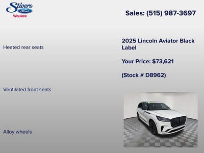 2025 Lincoln Aviator Black Label