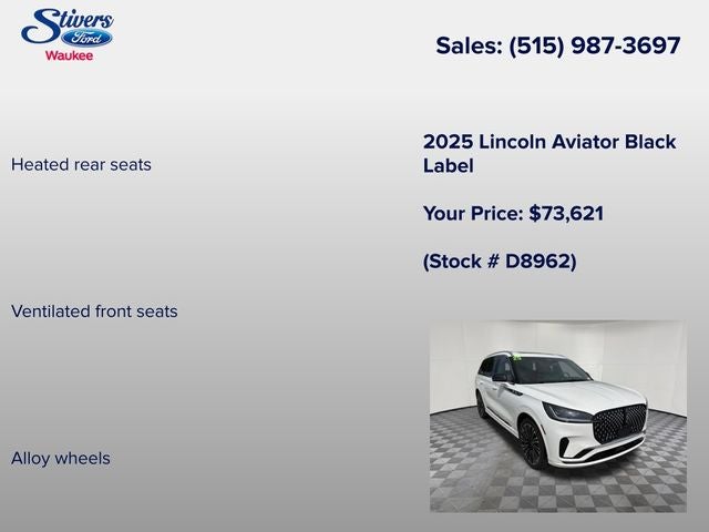 2025 Lincoln Aviator Black Label