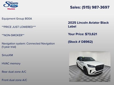 2025 Lincoln Aviator Black Label